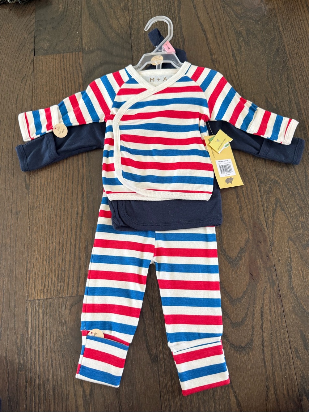 NWT Monica and Andy Organic Cotton Baby Boy Set